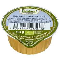 Ökoland Feine Leberwurst  bio
