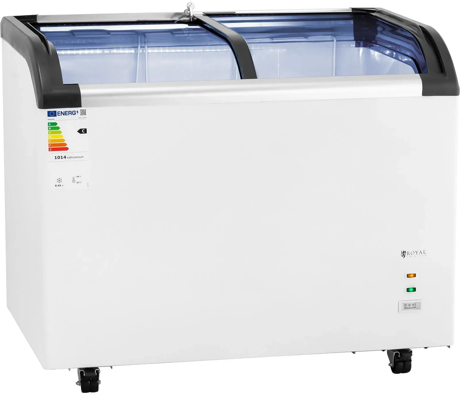 Gefriertruhe - 273 L - Royal Catering - Glastüren RCFZ-198G