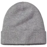 Hessnatur Strickmütze BetterRecycling aus reinem Kaschmir (1-St) grau
