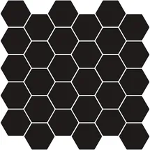 vidaXL Sechseckige Fliese 10 pcs Schwarz 30 x 30 cm