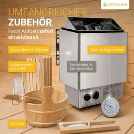 Artsauna Spitzbergen 220 inkl. 8 kW Ofen