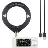 0,5-108 MHz Tragbares Mini-Radio mit 1,9-Zoll-IPS-Bildschirm LSB/USB/AM/FM Mini-Taschenradio Allband-Radioempfänger mit Antenne