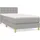 vidaXL Boxspringbett 100 x 200 cm Hellgrau