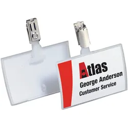 Durable CLICK FOLD - Namensschild - für 54 x 90 mm - Clip - durchsichtig (Packun