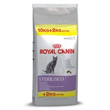 Royal Canin Sterilised Trockenfutter für kastrierte Katzen 10kg+2kg gratis