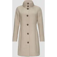 S.Oliver Twillmantel mit Strick-Stehkragen und Eingrifftaschen beige 38