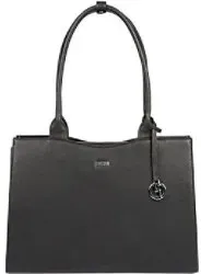 Socha Laptoptasche für Frauen 14 Zoll herausnehmbares Laptopfach Wave Black