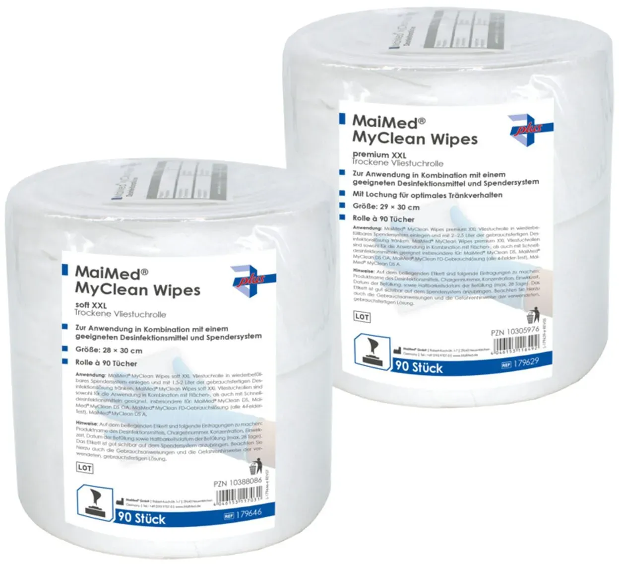 MaiMed® MyClean Wipes premium Desinfektionstücher Xxl, 90 Blatt St