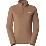 W 100 1/4 Zip EU Damen Latte Größe M