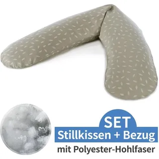 Stillkissen "Das Original" mit Polyesterhohlfaser-Füllung inkl. Bezug 190 cm Farbe: 131 Blättertanz taupe