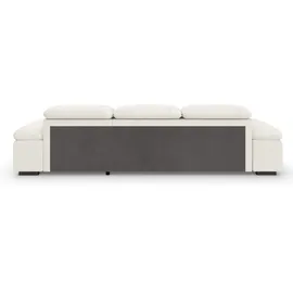 Home Affaire "Alberto L-Form", weiß (altweiß), B:286cm H:73cm T:174cm, Luxus-Microfaser Lederoptik (100% Polyester);Luxus-Microfaser ALTARA NUBUCK (100% Polyester);Luxus-Microfaser weich (90% Polyester, 10% Polyamid);Microfaser Antiklederoptik, Sofas,