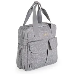 Cangaroo Wickeltasche Mivida Clips Wickelunterlage Reißverschluss Schultergurte grau