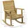 Outsunny Schaukelstuhl Tannenholz 64 x 86 x 85 cm Braun/Hellbraun