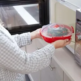 Sistema Mikrowellenschüssel rund rot 1,29 l