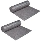 relaxdays Malervlies 2 x Malvervlies 180g/m2 1x50 m grau