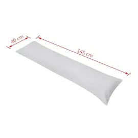vidaXL Seitenschläferkissen 40 x 145 cm Grau