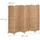 Relaxdays Paravent, 6-teilig, Raumtrenner faltbar, HxB 170x241 cm, Sichtschutz innen, Holz, Papierseil, Trennwand, Natur