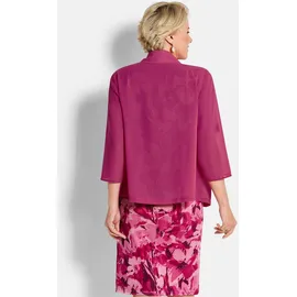 GOLDNER Kurzgröße: Blaue leichte Jacke mit Schalkragen, Halbarm", in pink, | Gr.: 24