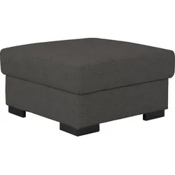 Stauraumhocker HOME AFFAIRE "Tulio", grau (anthrazit), B:80cm H:45cm T:80cm, Struktur fein (100% Polyester), Struktur (100% Polyester), Samtstruktur (100% Polyester), Hocker, mit Stauraum