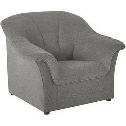 Sessel DOMO COLLECTION "Pegnitz zeitlos, elegante Armlehnen, komfortabel", grau, B:105cm H:82cm T:82cm, 100% Polyester, Sessel, Polstersessel