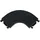 Brilliant Click&Shine Verbinder Kurve Sand-Schwarz