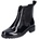 Damen Chelsea Boots P8280, Frauen Stiefeletten,uebergangsstiefel,Schlupfstiefel,flach,Boots,Stiefel,schwarz (04),40 EU / 6.5 UK