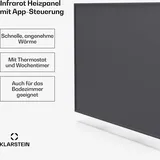 Klarstein Wonderwall Smart Infrarotheizung 60x60cm App 360W Wochentimer IP24 Dunkelgrau