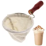 Stoff-Kaffeefilter, Kaffee-Tropfbeutel, Holzgriff, Kaffeefilter, wiederverwendbar, Café, Flanell, Stoff-Filtertasche, Kaffeesieb