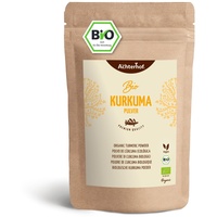 Kurkuma Pulver Bio 500g | fein gemahlene Kurkumawurzel in Bio-Qualität | Ideal zur Zubereitung einer Goldenen Milch, als Zugabe in Tee, asiatischen Gerichten, würzigen Suppen & Co | vom Achterhof