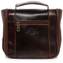 Sid & Vain Leder-Kulturtasche echt Leder Kulturtasche groß braun HEATHROW in braun | Gr.: onesize