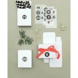 Rico Design Adventskalender Boxen weiß