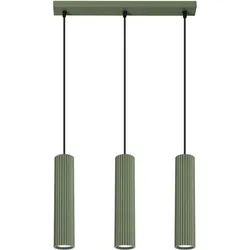 Sollux SL.1613 Pendelleuchte KARBON 3L olivgrün