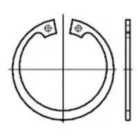 Industrial Quality Supplies DIN 472 Sicherungsring für Bohrungen, Regelausführung,
