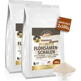 Flohsamenschalen 99% gemahlen 2x500g Psyllium Husk Mehl Ballaststoff sättigend