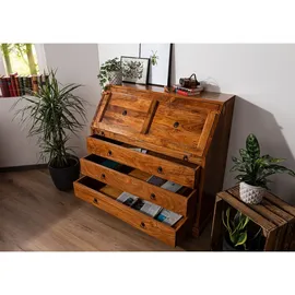 Massivmoebel24 Sekretär Akazie 107x50x100 honig lackiert Oxford #0515