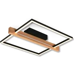 BRILONER LEUCHTEN Deckenleuchte "Moldura Deckenleuchte", braun (braun, schwarz, weiß), Lampen