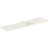 Ideal Standard Conca Keramik-Waschtisch-Platte T4204DH Ausladung 50,5cm, 200 x 50,5 x 0,6 cm, Mamor Calacatta