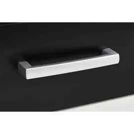 Priess Drehtürenschrank 230 x 193 x 56 cm Schwarz/Weiß