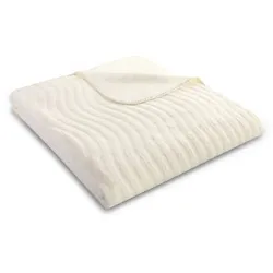 Biederlack Wohn- und Kuscheldecke 'Nuance' 150 x 200 cm Creme