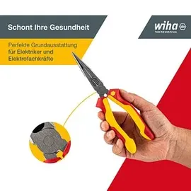 Wiha Flachrundzange Professional electric mit Schneide gerade Form in Blister 160 mm