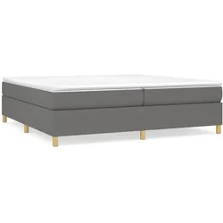 vidaXL Bettgestell ohne Matratze Dunkelgrau 200x200 cm Stoff
