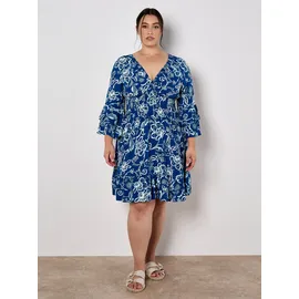 Apricot Minikleid Freizeitkleid Blau XXL