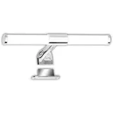 Briloner - LED Spiegelleuchte Bad 2 in 1 Montage, IP44 Spritzwasserschutz, Klemmbar, Schraubbar, Chrom