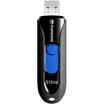 Transcend Jetflash 790 512GB USB Stick, Schwarz |SuperSpeed USB 3.1 Gen 1 |Kappenloses Design mit Schieberegler |Ideal für iPhone 15/16/17, MacBook, iPad & Android-Smartphones