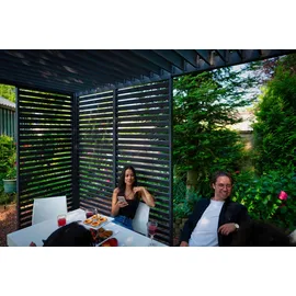 gardenson Pergola-Seitenteil 93 x 2,4 m Anthrazit