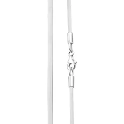 Nenalina Seidenband Basic-Kette Satin 925 Silber 45 Damen 