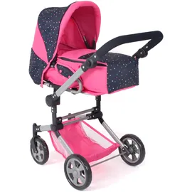 Bayer Chic 2000 Bayer Chic 2000® Puppen Kombi-Puppenwagen Jara Konfetti Pink – faltbar, höhenverstellbarer Griff 47-78 cm – Tragetasche – bis 52 cm, 4-8 J.