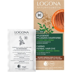 Logona Pflegende Pflanzen- Pulver Pflanzenhaarfarbe 100 g Orange