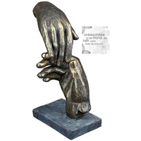 GILDE Dekofigur »Skulptur Two hands, bronzefarben«, 46936416-0 braun B/H/T: 13 cm x 21 cm x 7 cm