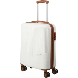 Travelite Bali 4-Rollen Cabin S 55 cm / 34 l weiß/cognac